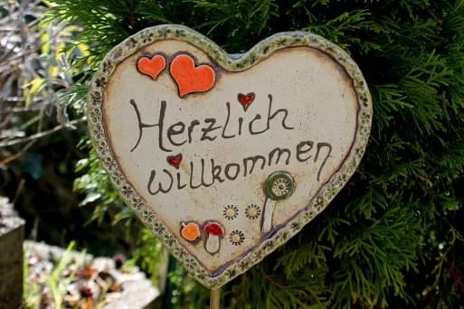 Herz-Willkommensschild Herz-Willkommensschild